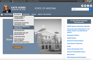 How to do a UCC search in Arizona