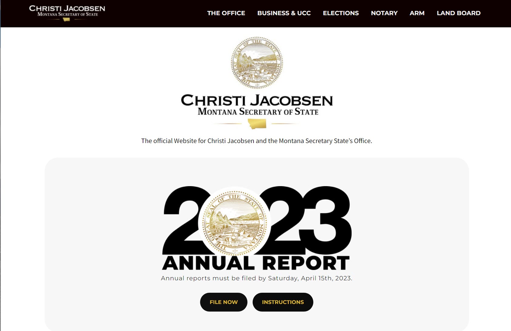 Montana Business Entity Search Corporation LLC